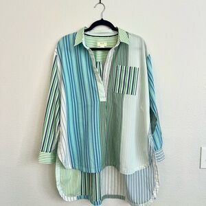 ANTHROPOLOGIE ALIX HENLEY BUTTON DOWN SHIRT
